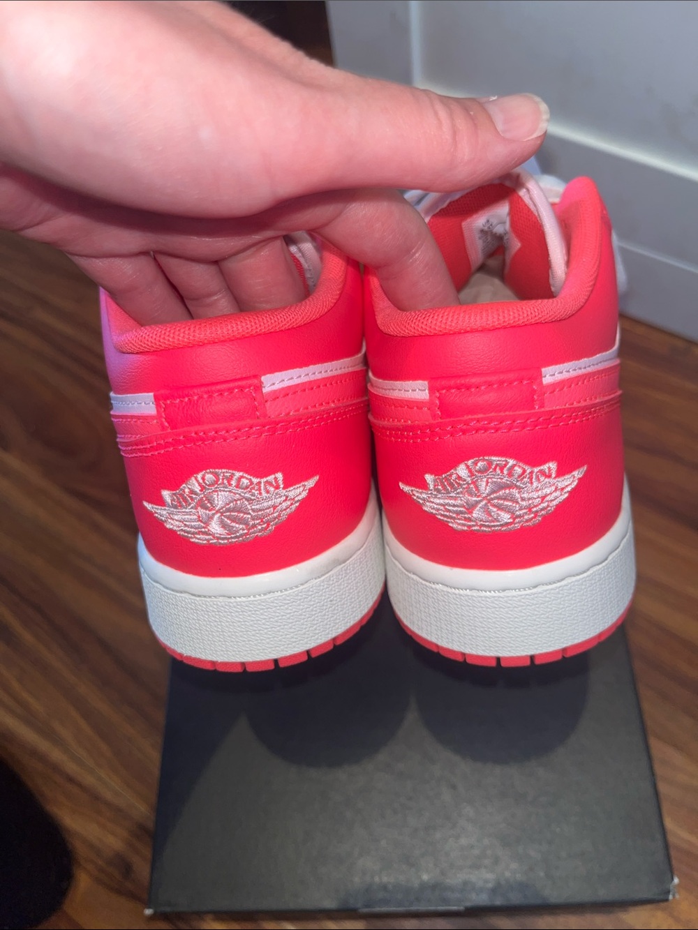 Nike Air Jordan Low Top Sneakers - Light Pink & Hot Pink. Brand New. Youth 6.5 - Picture 5 of 9
